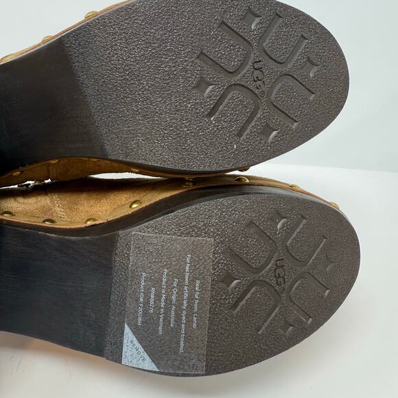 Ugg Ankle Booties Women's 8 Chestnut Brown Suede Cam II Platform Boot EUC - Picture 10 of 14